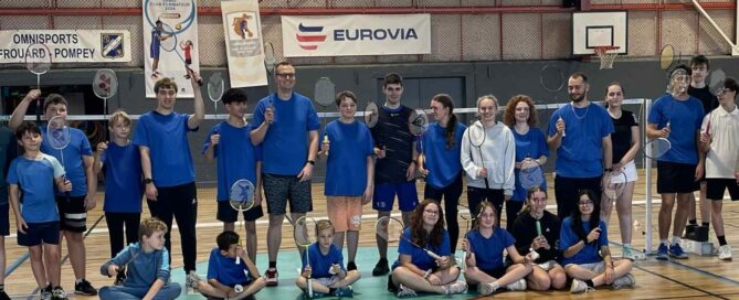 Gruppenbild Badminton in Frankreich